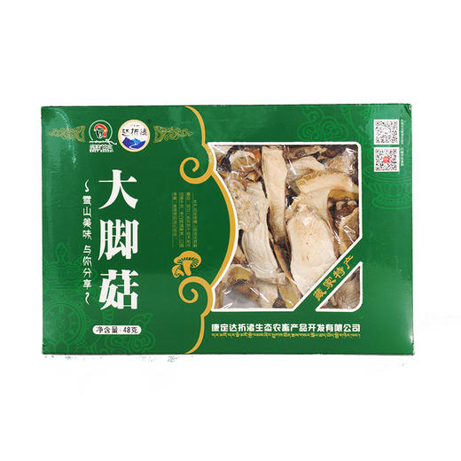 西行驿站—达折渚高原野生干菌 大脚菇菌48g盒装 商品图0
