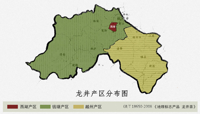 不光是因为"物以稀为贵",也正因为西湖产区所产龙井茶自古以来口味都