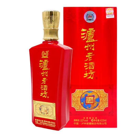 【泸州老窖酒名堂 会员日7折】52度 泸州老酒坊.红运开怀 625ml*6 商品图1