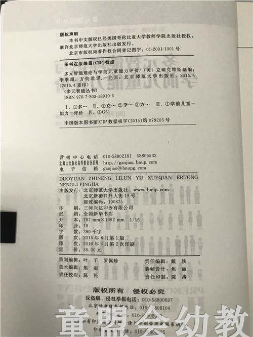 多元智能理论与学前儿童能力评价 玛拉克瑞克维斯基 北师大出版社 商品图2
