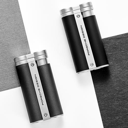 保时捷 P3633 磨砂黑复古经典老式防风充气打火机蓝色直喷火焰 商品图2