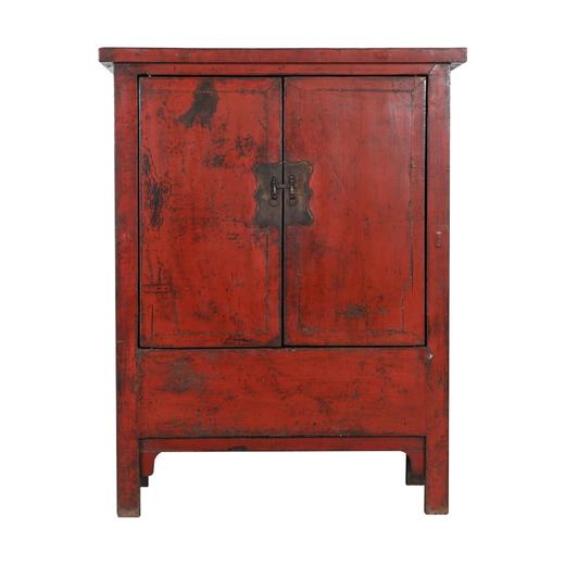 清晚期山西红漆描金柜 商品图1