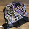羊毛金属丝印花披肩 商品缩略图5