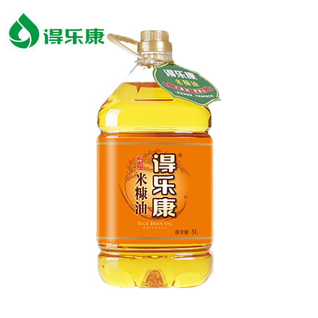 5l得乐康二级米糠油新包装