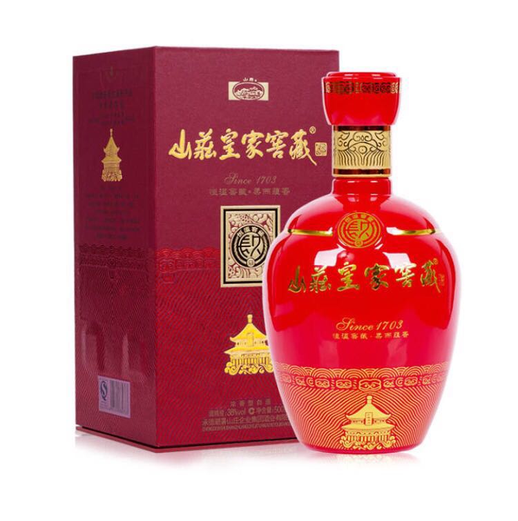 白酒礼盒 山庄皇家窖藏 长久 38度浓香型白酒 500ml