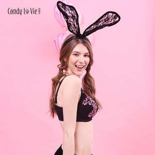 桃花运 桃花色刺绣少女大罩杯文胸 101/121/151型 奶糖派Candy La VIE 商品图2