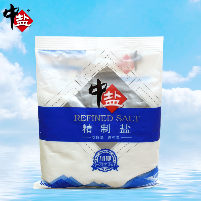 中盐 加碘精制细盐500g*40