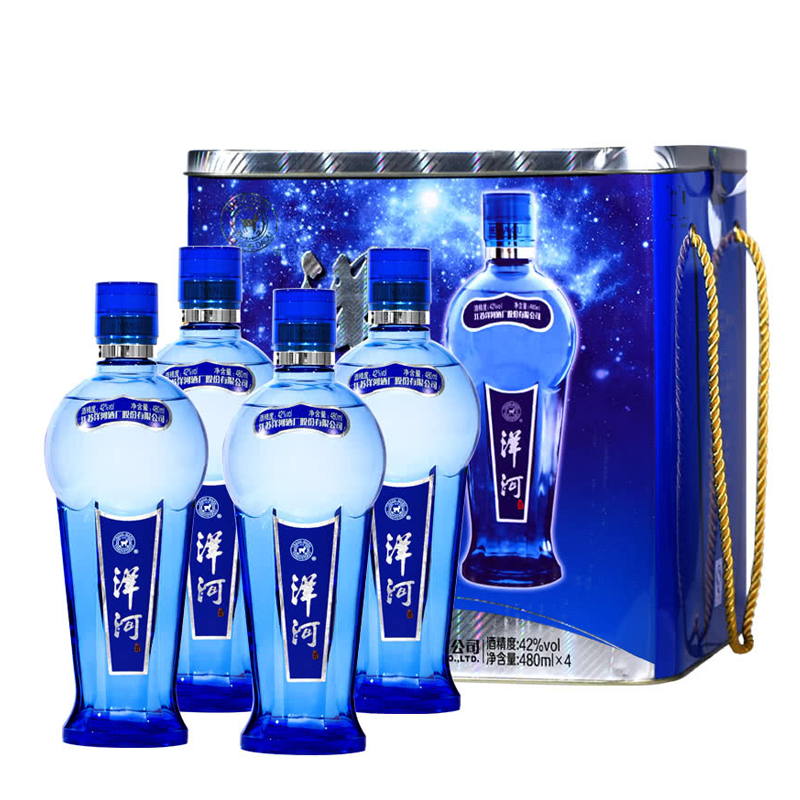 42度洋河蔚蓝星空(铁盒装)480ml*4瓶