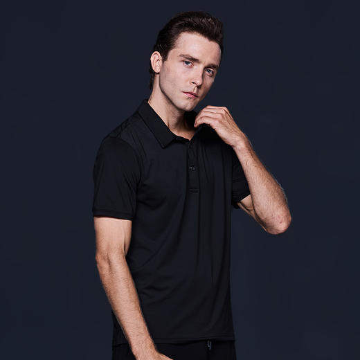 Supield（素湃）创意疏水黑科技短袖POLO衫男防水防污半袖商务翻领T恤速干 商品图2