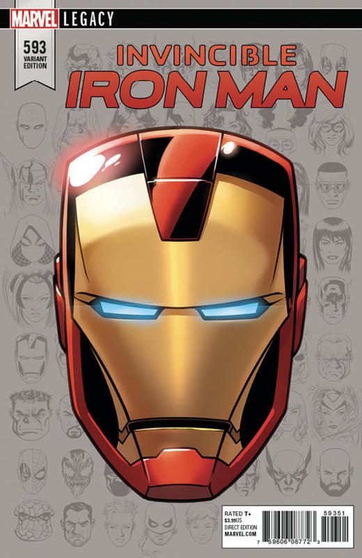 钢铁侠 主刊 Invincible Iron Man Legacy v3（2017）变体 商品图9