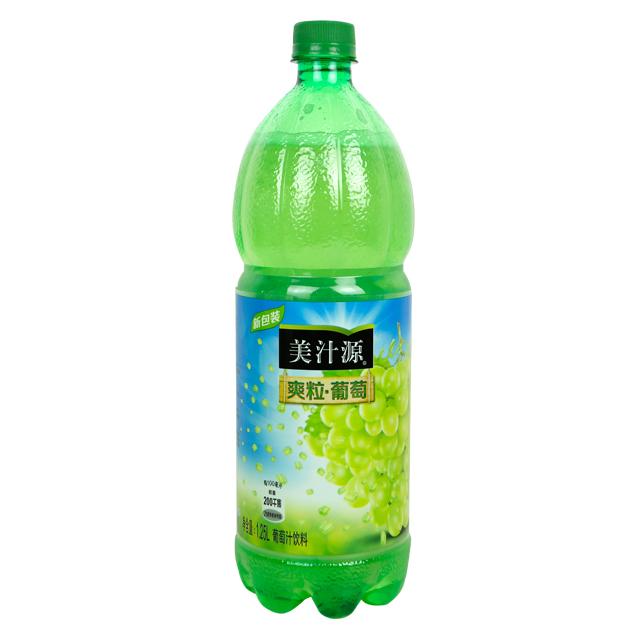 美汁源1.25l爽粒葡萄