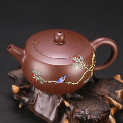 【鸟语花香】谭俊大师手工紫砂壶 商品图2
