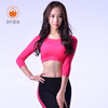 xiyueyoga-依琦莲旗下品牌 锦纶漏肚脐 中长袖 肚皮舞必备 x06025 商品缩略图2