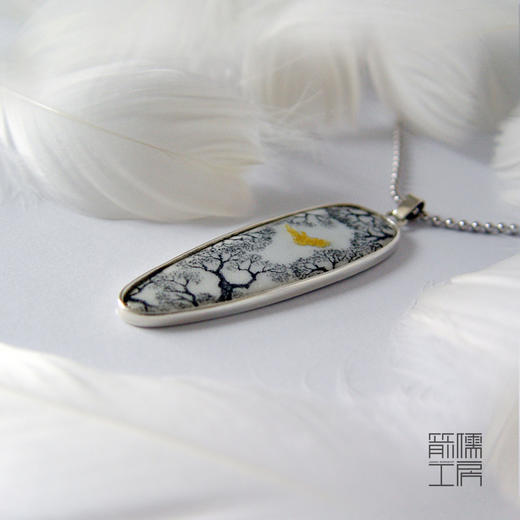 风之翼 / 925银24K金珐琅项链【定制：7-15天】 ○ 箭儒工房 商品图3