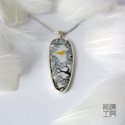 风之翼 / 925银24K金珐琅项链【定制：7-15天】 ○ 箭儒工房 商品图4