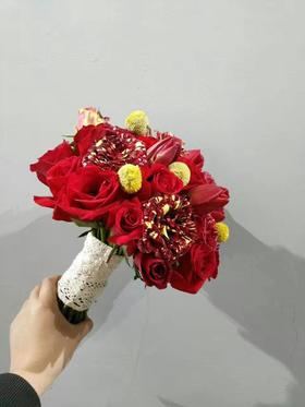 手捧花-中式c2-红系