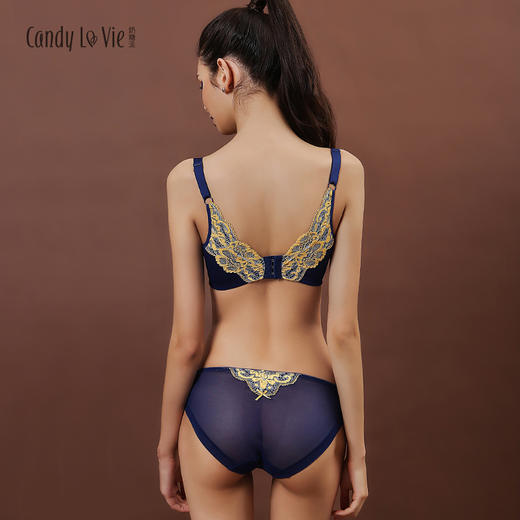 似锦文胸套装  云雀黄  棉感刺绣  101/121型文胸 奶糖派Candy La Vie 商品图2