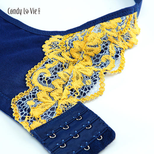 似锦文胸套装  云雀黄  棉感刺绣  101/121型文胸 奶糖派Candy La Vie 商品图3
