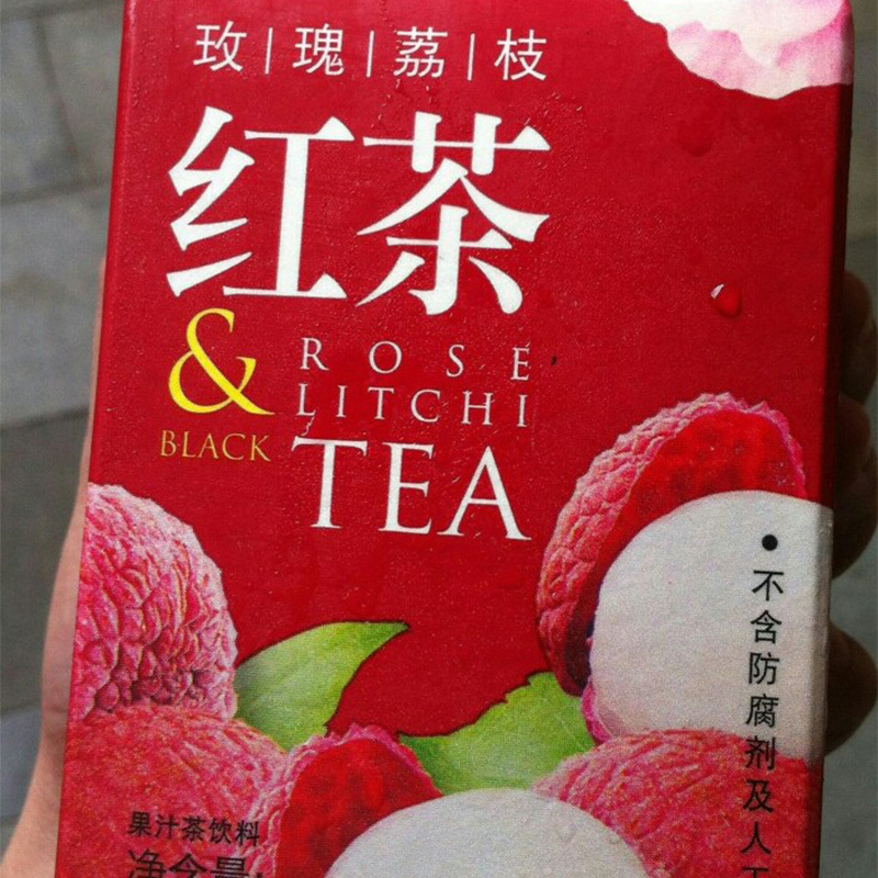 天天草本玫瑰荔枝红茶450ml*1盒