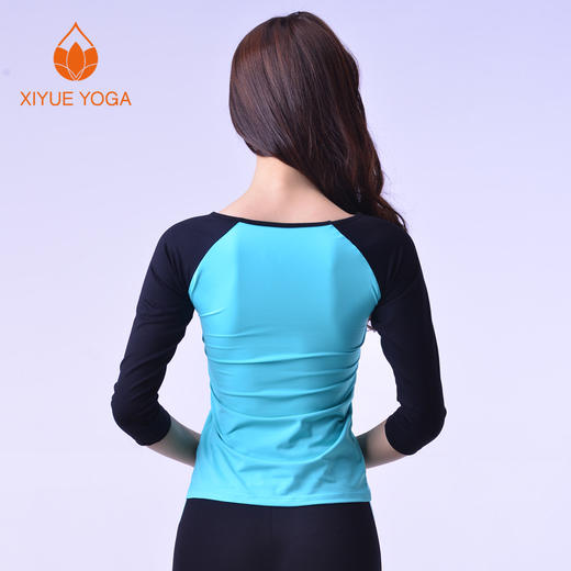 xiyueyoga-依琦莲旗下品牌春夏新款瑜伽服单件上衣运动健身服X06009七分 商品图2
