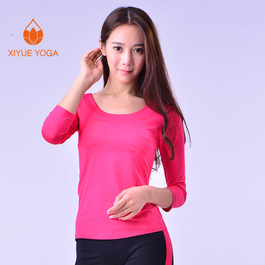 xiyueyoga-依琦莲旗下品牌锦纶彩色锦纶 单件上衣 七分袖X06039七分 商品图1