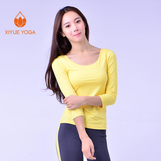 xiyueyoga-依琦莲旗下品牌锦纶彩色锦纶 单件上衣 七分袖X06039七分 商品图0