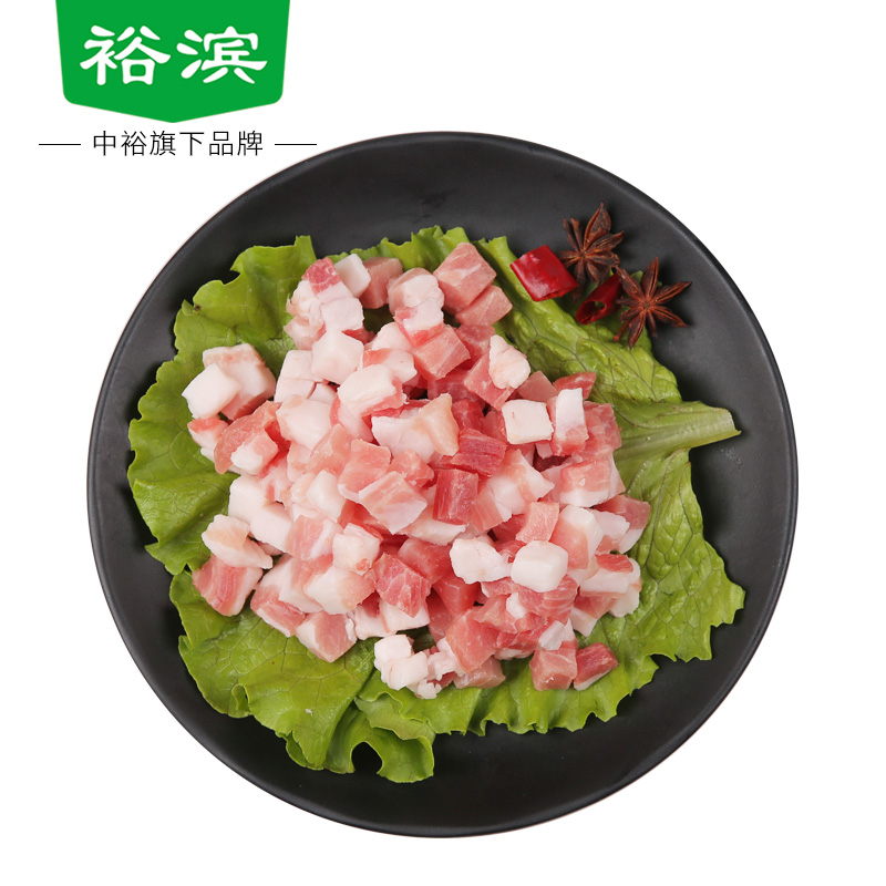 裕滨纯粮年猪肉(冷鲜肉)五花肉丁400g/盒