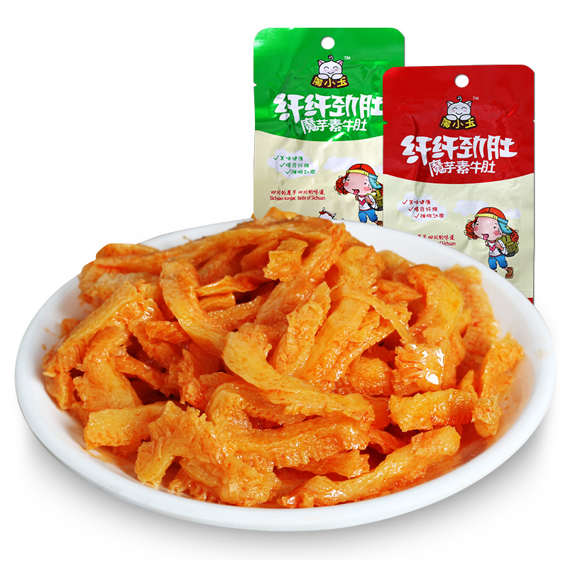 【吃了忘不掉】魔芋素牛肚泡椒味 火锅味休闲零食440g/盒
