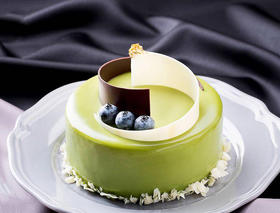宇治抹茶蓝莓慕斯Blueberry Matcha Mousse