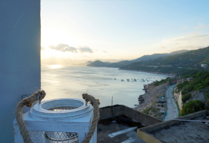 霞浦三沙镇拾间海轻奢民宿2天1晚滩涂摄影全景海景房临海阳台看日落赏