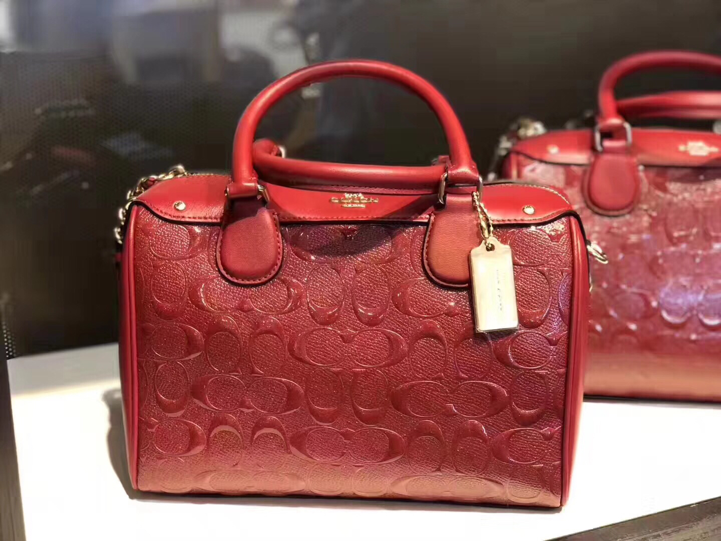 coach outlet 浮雕老花波士顿包