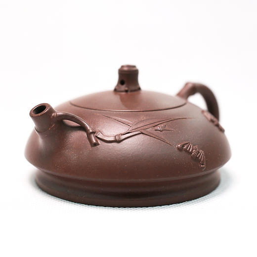 【半月壶】竹韵壶---范锡军大师手工紫砂壶 商品图0