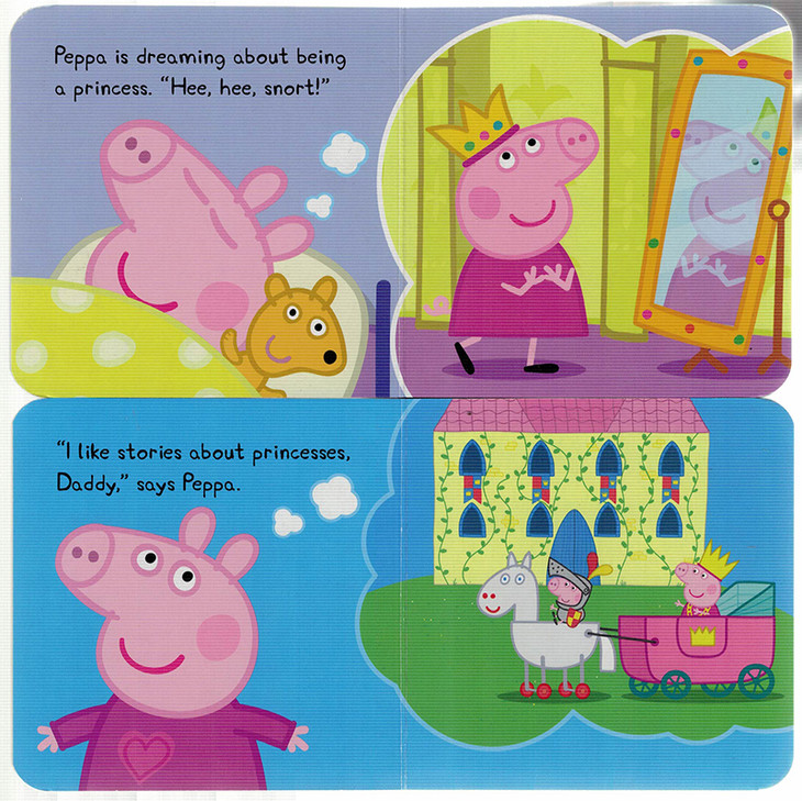 英文原版 peppa pig bedtime little library 粉红猪小妹4册盒装 睡前