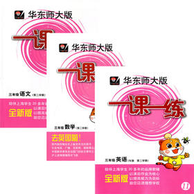 华东师大版 一课一练 语文+数学+英语套装 3/三年级下册/第二学期