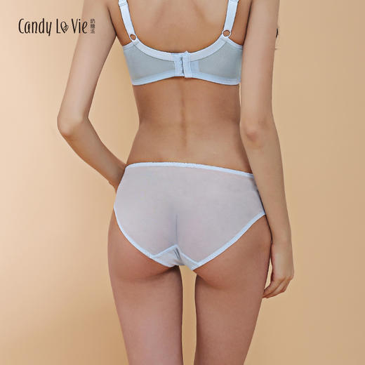 奶糖派蓝白蕾丝内裤 软萌可爱内裤 低腰内裤 商品图2