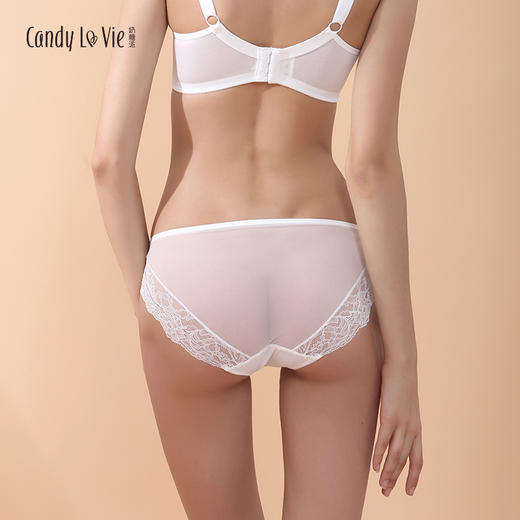 圆舞曲配套  刺绣内裤 香槟色 中腰女三角裤 207A015 商品图2