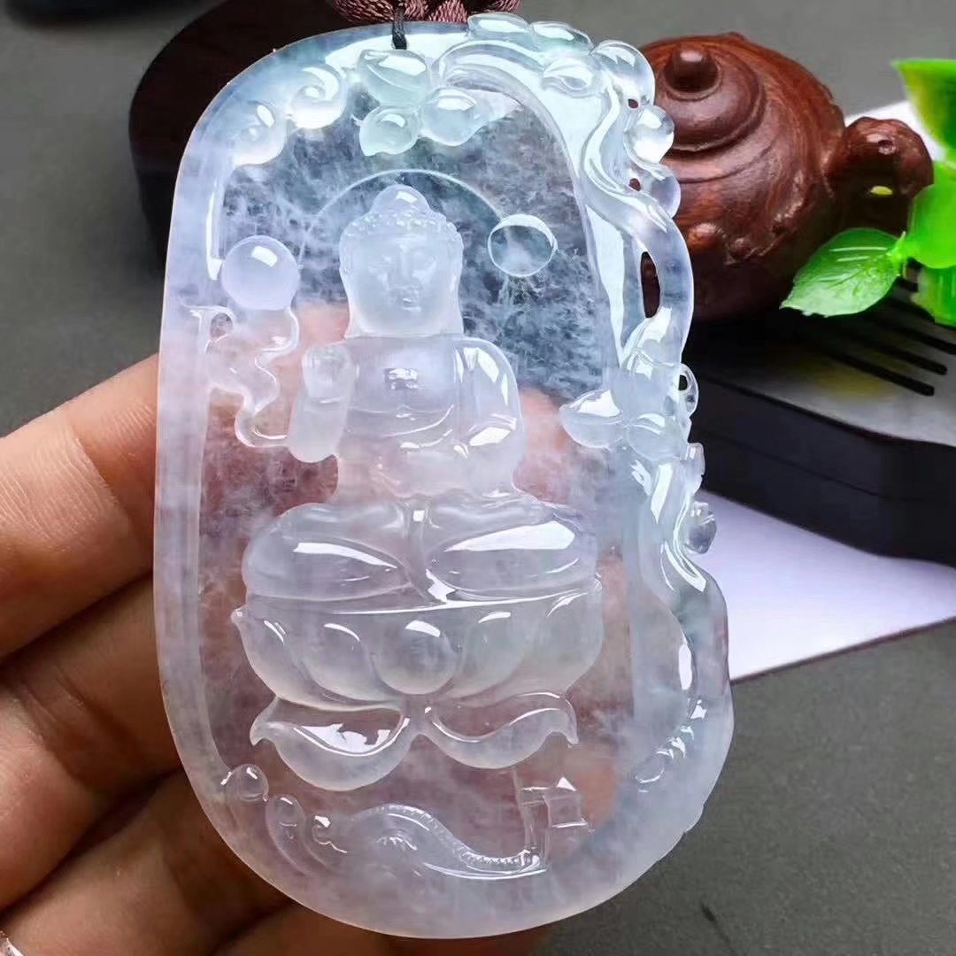 2.27新品】翡翠【冰种大日如来】冰透水润