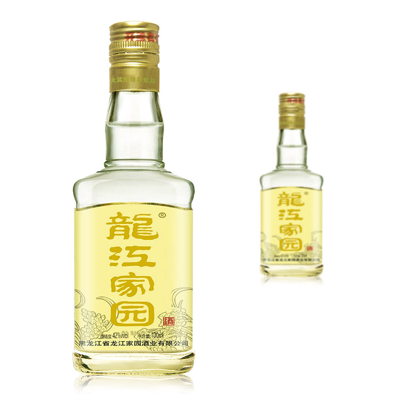 【厂家直营】东北白酒 龙江家园酒 42度 100ml*12瓶装