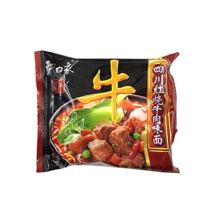 白象牛四川红烧牛肉面75g