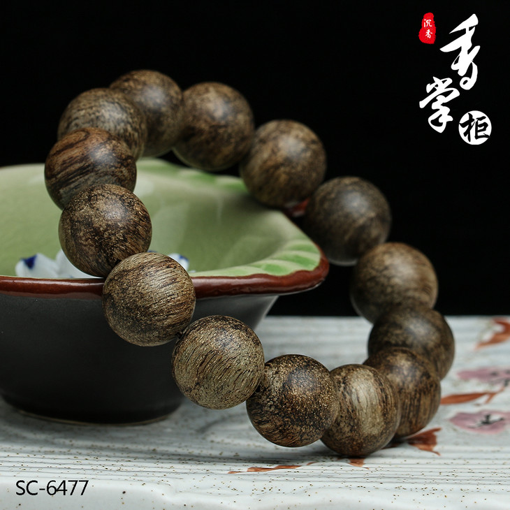 sc-6477 文莱软丝手串16mm*14颗 24.6g