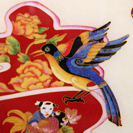 福禄寿喜 珐琅画四条屏 商品图4