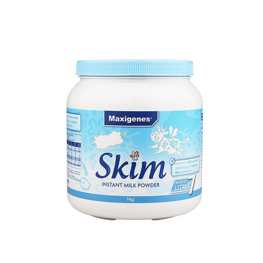 【好胖一个妹子】澳洲 Maxigenes美可卓蓝妹子脱脂奶粉 全家适用1kg 商品图1
