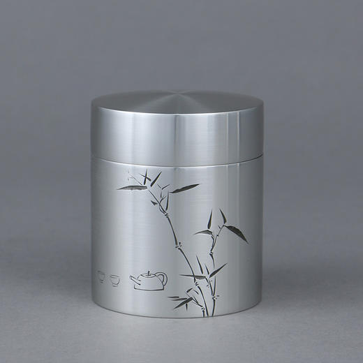 茶道配件-茶叶罐-纯锡4君子（梅兰竹菊）、开元、清蕊、兰心多款可选 商品图13