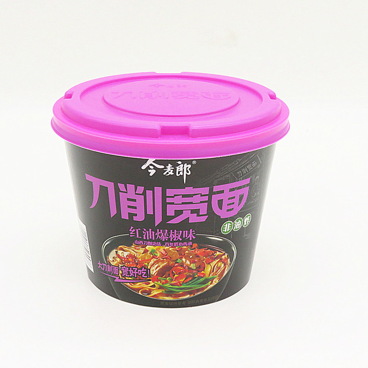 今麦郎刀削宽面140g红油爆椒味牛肉面-525586