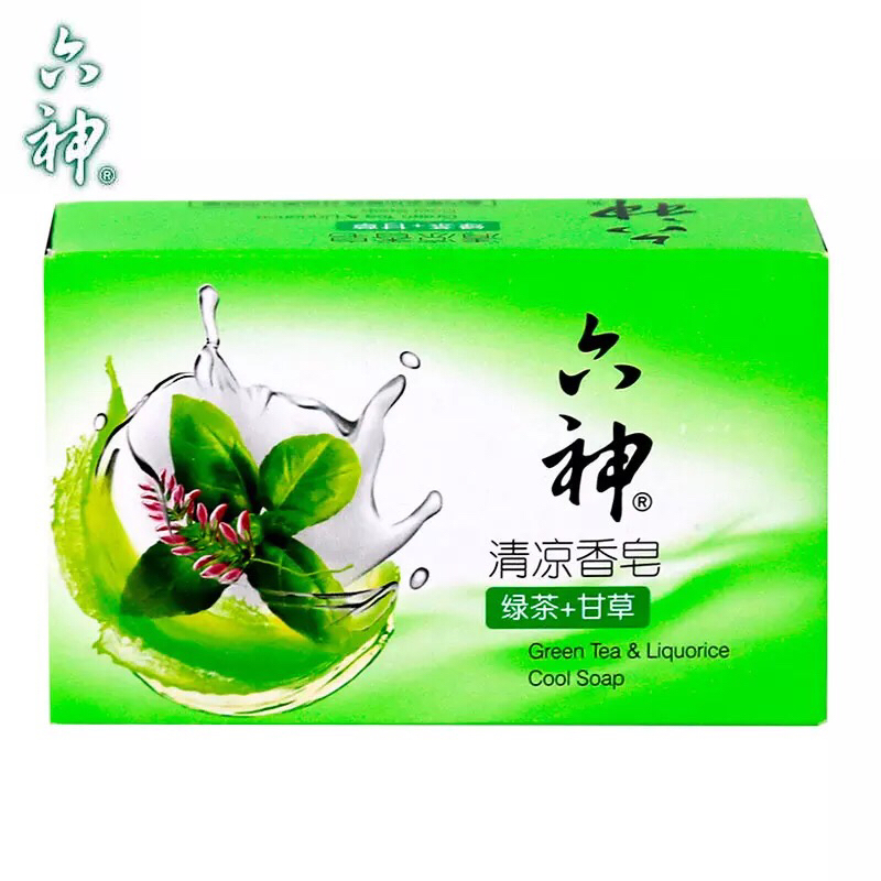 六神 清凉香皂(绿茶 甘草)125g
