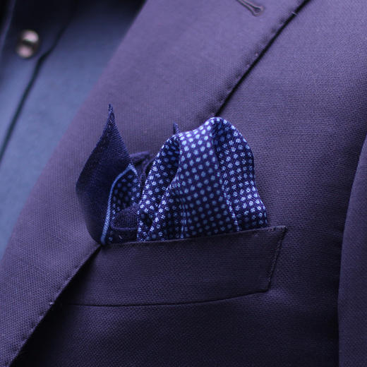 男士羊毛数码印花胸带巾 商品图3