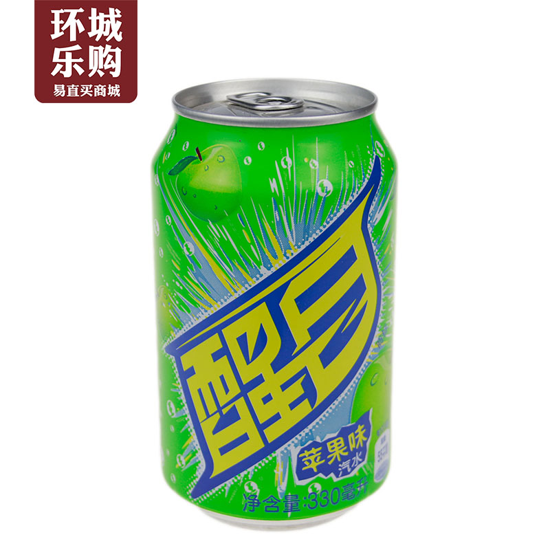 醒目苹果味汽水罐装饮料330ml-453286