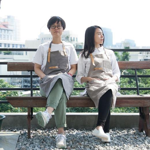 围裙画画烘焙蛋糕奶茶店餐馆咖啡厅 工作服【D】 商品图2