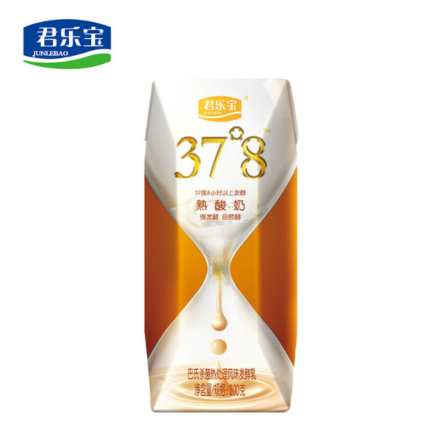 【液奶】君乐宝37°8熟酸奶(原味)利乐钻12入