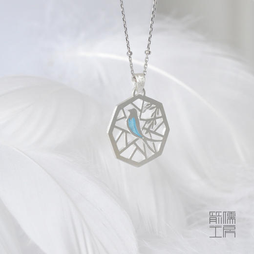 燕临窗 / 925银透光珐琅项链【定制：7-15天】 ○ 箭儒工房 商品图1